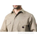 FR Work Shirt Chemises de travail à manches longues pour hommes